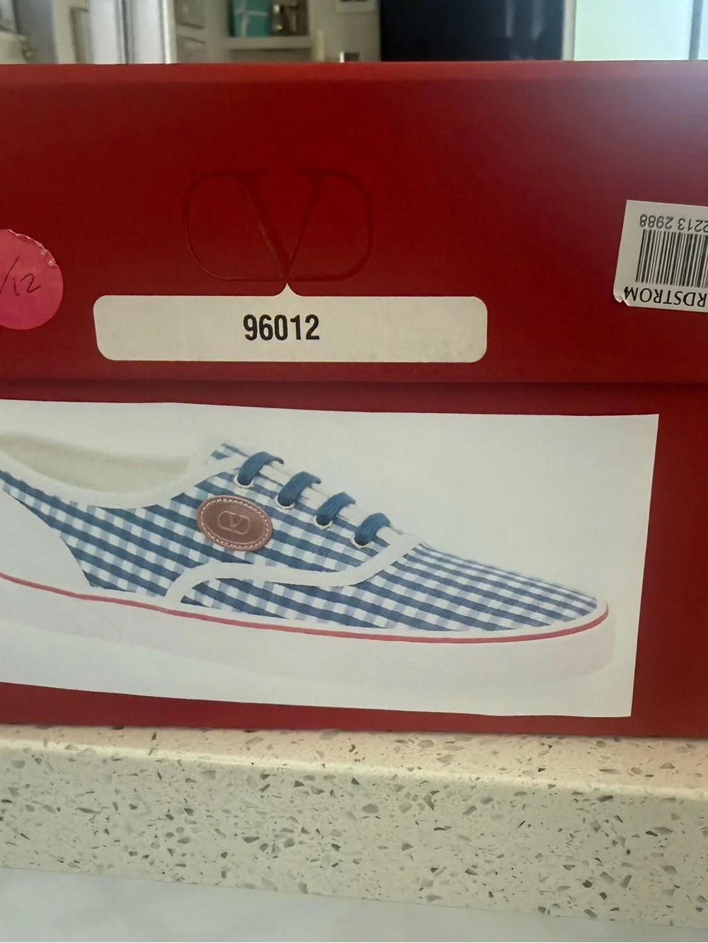 Valentino Garavani Gingham Sneakers — Size 44